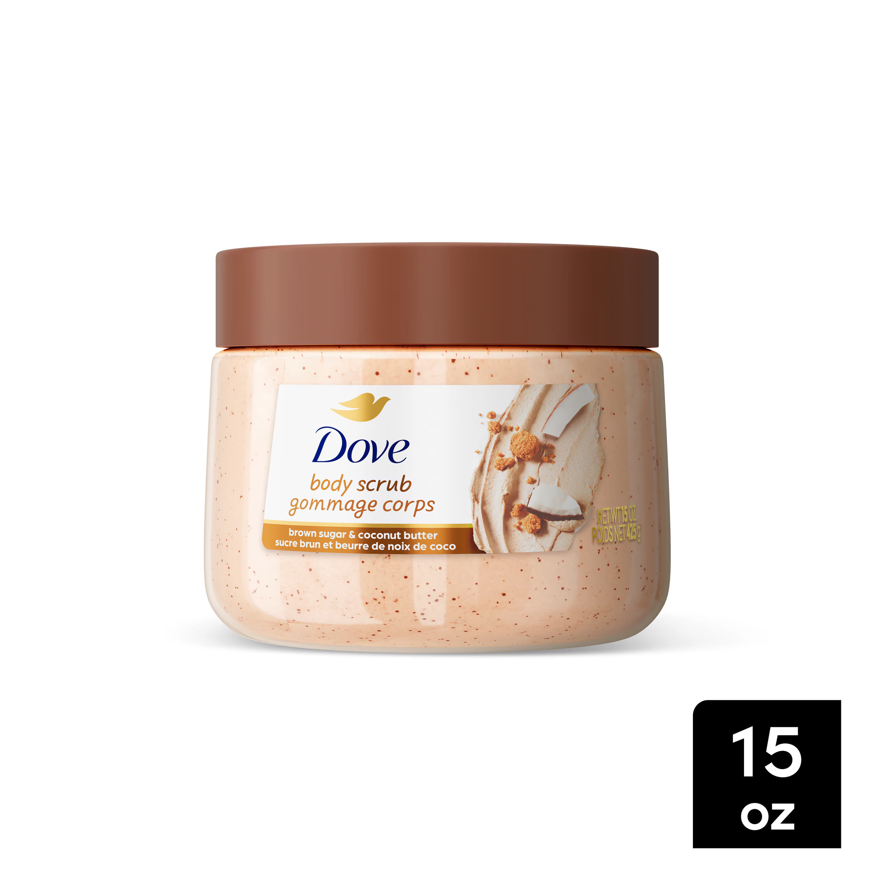 DOVE BODY SCRUB BROWN SUGAR