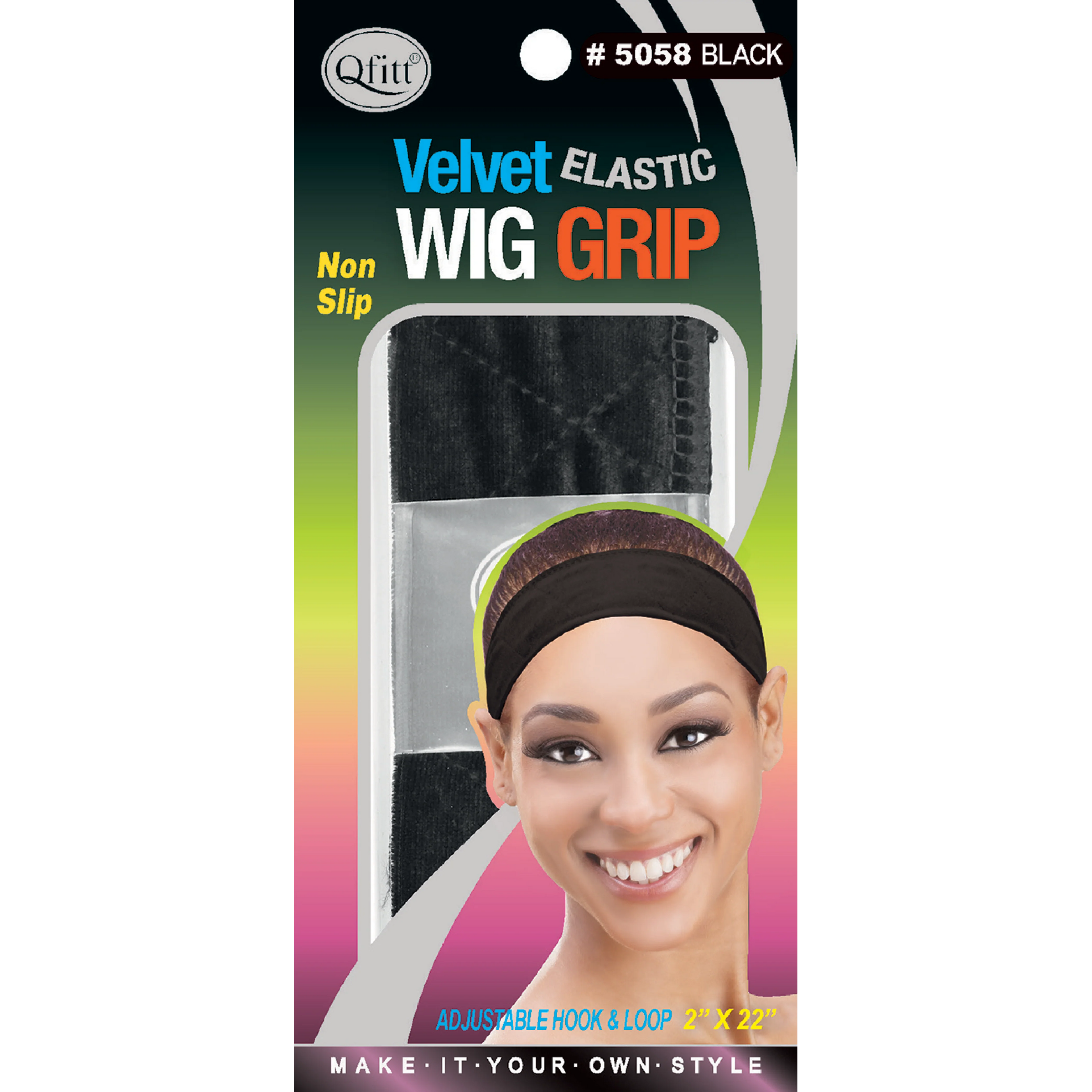 QFITT VELVET WIG GRIP BLACK