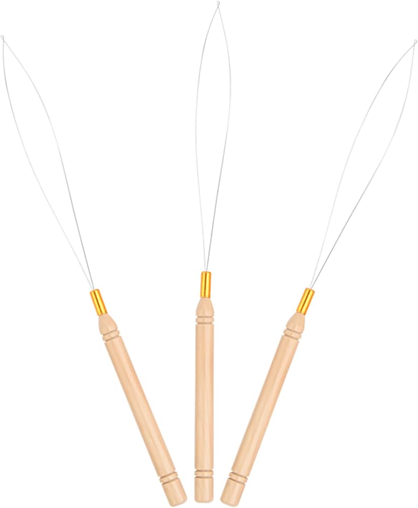 WOODEN LOOP NEEDLE THREADER