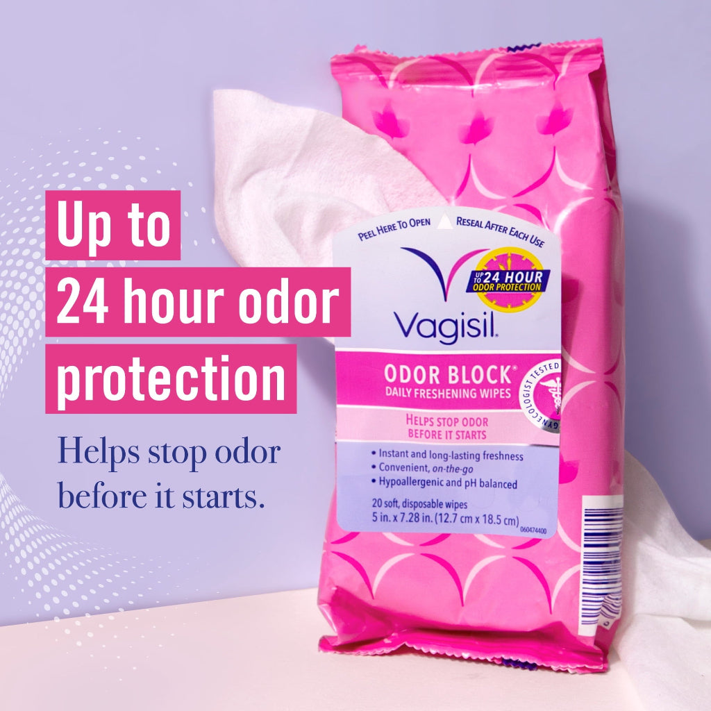 VAGISIL ODOR BLOCK WIPES