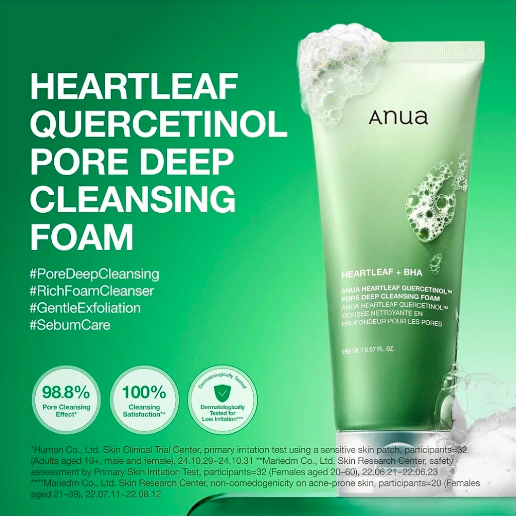 ANUA HEARTLEAF PORE DEEP CLEANSING FOAM